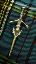 Scottish Kilt Pin Thistle Heritage Antique Finish 3.5"/Celtic Sword Pins Brooch