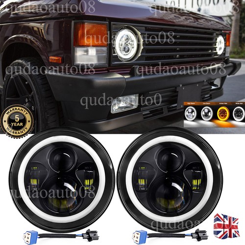 Led headlights fit classic - led, x2