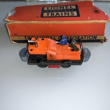 Vintage Lionel Gang Car #50 in O Gauge with Original Figures.
