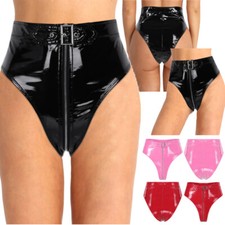 UK Women's PVC Leather Briefs