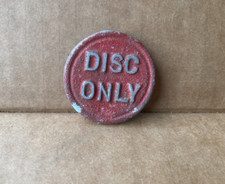 Vintage Fruit Machine One arm bandit Cast Ali Disc only sign 46mm diameter