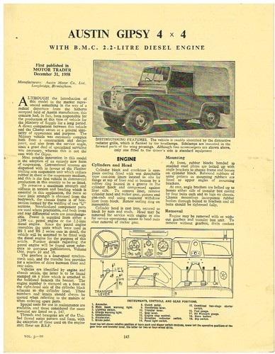 Austin gipsy 4x4 diesel - 4x4, 1958-