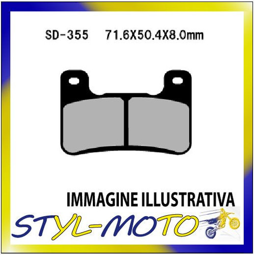 Front semi sintered brake pads - front,