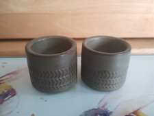 Denby Chevron Vintage Egg Cups x 2