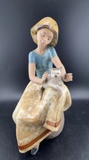 LLADRÓ Figurine Lady with Cat