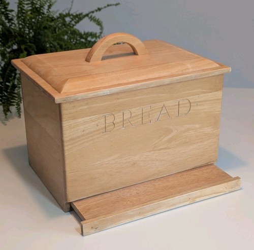 Wooden bread bin lid - &,
