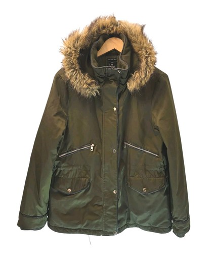 Zara parka quilted faux - quilted,