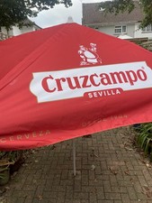 Cruzcampo Parasol  umbrella Adjustable Pub Man Cave Home Bar 
