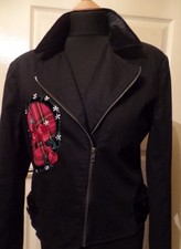 Hell Bunny Black Cotton Jacket