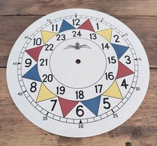 Replacement Repro  WW2 RAF Sector Clock Metal Dial