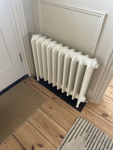 Cast iron radiators off white - cast,