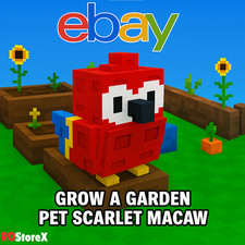 ✅ Scarlet Macaw | ?Grow A Garden? |?Cheap & Quick Delivery✅