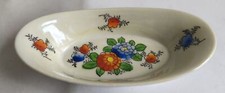 Vintage Klimax Japan Hand Painted Floral Ceramic Oval Serving Dish
