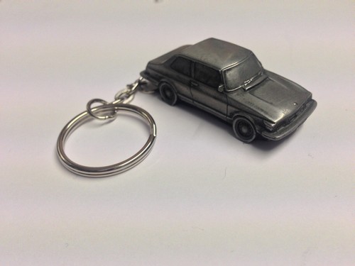Saab split ring keyring - saab, 3d