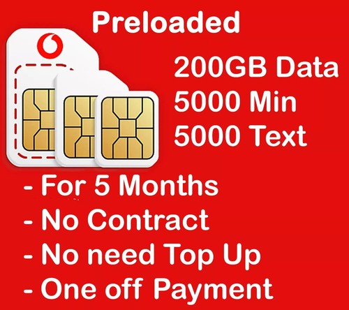 Vodafone sim card payg - vodafone,