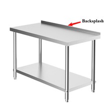Commercial Stainless Steel Work Bench Catering Table Kitchen Prep Shelf Worktop