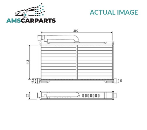 Heater radiator exchanger lhd - heater,
