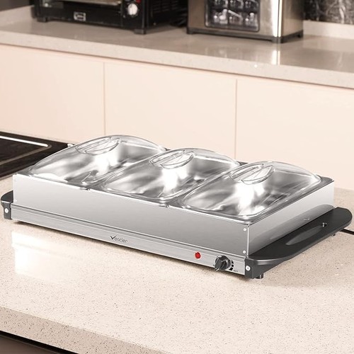 Pan buffet server x 2 - 3-pan, 2.5l