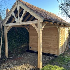 Oak Garage Frame 5m X 3m (tiles & Cladding not included)