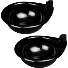 MTK Replacement Egg Poacher Cups, Black Plastic, UK Made, 2/4/6/8 Cup
