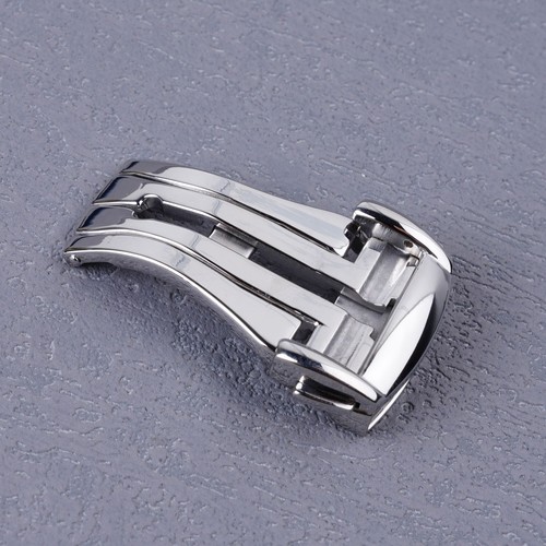 18mm silver polish - silver, deployment