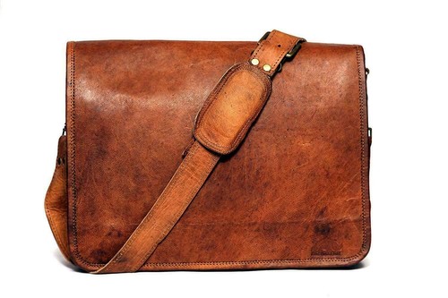 Bag leather vintage - vintage, messenger