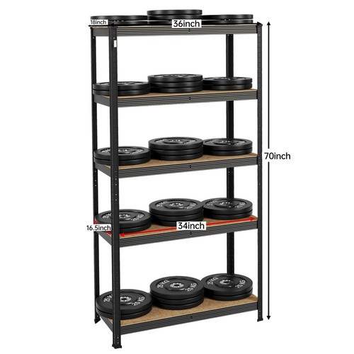 180x90x40cm tier heavy - 5-tier, duty