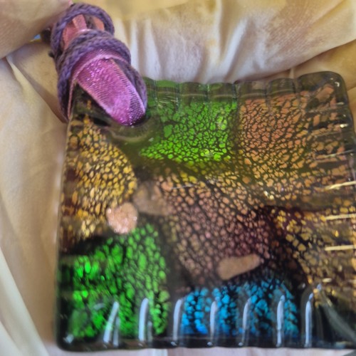 Dichroic glass pendant - dichroic,