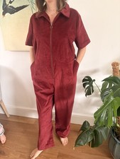 Joanie red cord Jumpsuit Size