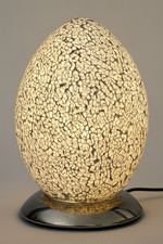 Large Crackle Mosaic Glass Egg