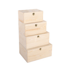 Natural Finish Wooden Storage