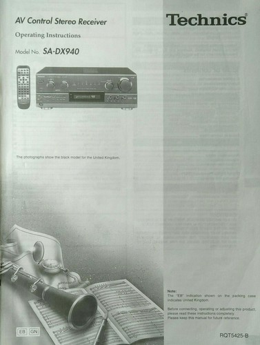 Technics dx940 fm - sa-dx940, am