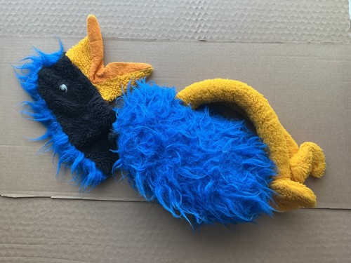 Vintage emu hand puppet soft - hand,