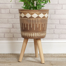 Ornate Fibre Clay Planter