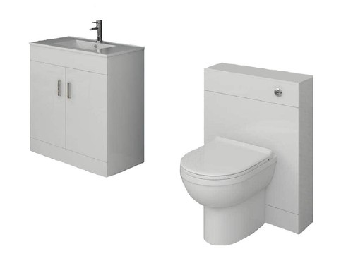 Vanity unit with combined sink - vanity,