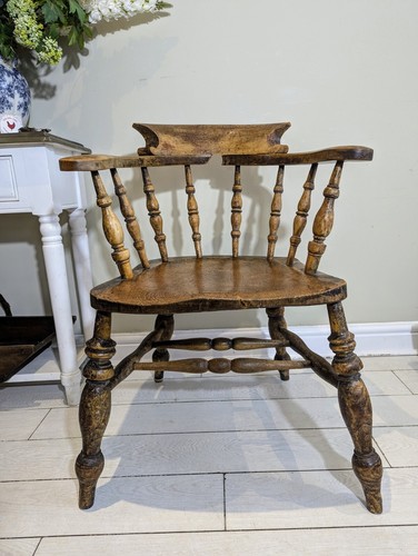 Antique captain chair bow - antique,