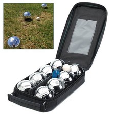 8pc steel french boules set - french,