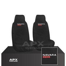 FITS NISSAN NAVARA NP300 FRONT SEAT COVERS WITH NAVARA EMBROIDERY (2016 ON)