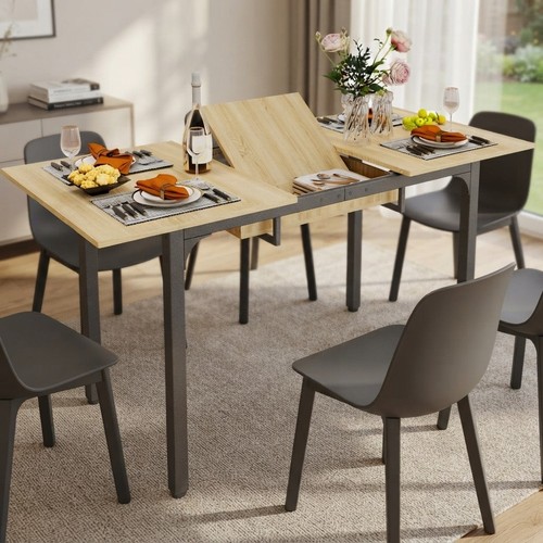 Oak extendable dining - extendable,
