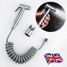 Toilet Bidet Douche Spray Hygienic Stainless Steel Shower Head Chrome Hose Kit B