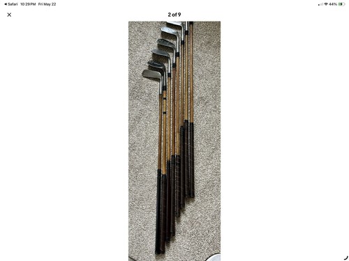 Club set antique - 8, hickory