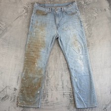 Levi’s 752 Men’s Jeans W38 L31 Light Wash Distressed Workwear