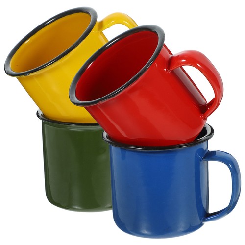 Exquisite enamel coffee mugs - coffee,