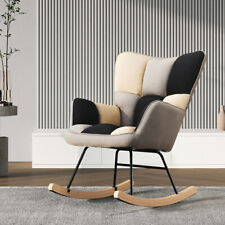 Modern Patchwork Rocking Chair