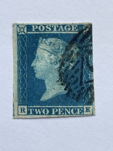 Two penny blue stamp - two,