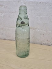 VINTAGE c1890s BLACK MARBLE  R. WHITE CAMBERWELL RYLANDS BARNSLEY CODD BOTTLE