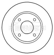 2x Front Vented Brake Discs