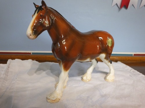 Beswick shire horse figure - horse,