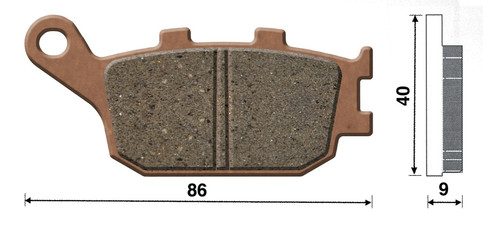 Rear brake pads sinter suzuki - rear,