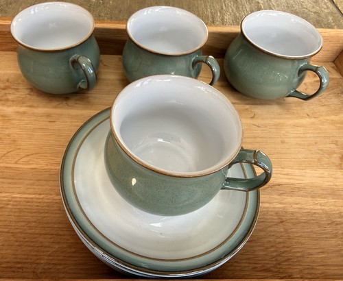 Denby regency green tea - tea, cups